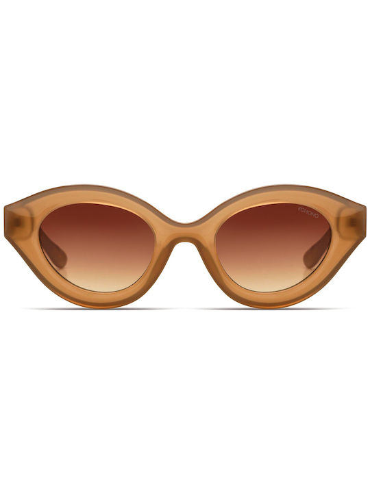 Komono Women's Sunglasses with Brown Plastic Frame and Brown Gradient Polarized Lens KOM-S10727