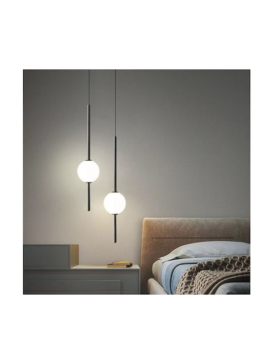Home Lighting Hängelampe Schwarz 12x100x100cm.