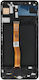 Screen Display with Touch Mechanism and Frame for SAMSUNG A7 2018 A750 (Black)