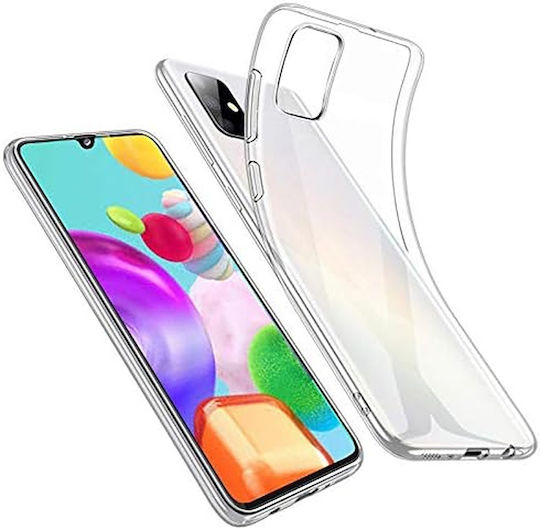 Прозрачен силиконов защитен калъф за Samsung Galaxy A41
