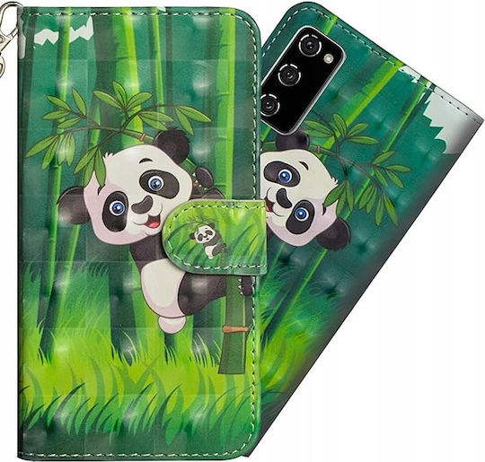 Защитен калъф тип флип Samsung Galaxy S21 Plus Зелен Панда
