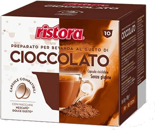 Ristora Capsule Ciocolata Compatibile cu Mașina Dolce Gusto 10capace