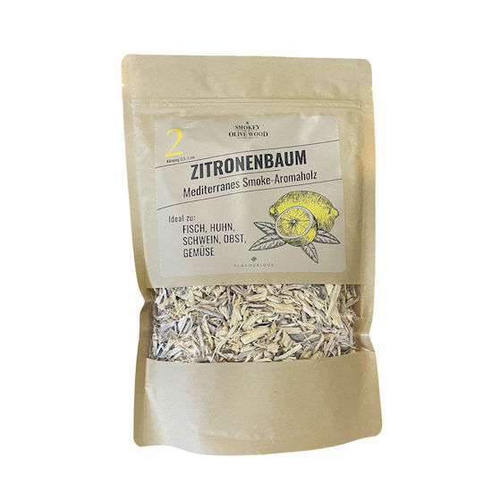 Smokey Olive Wood Chips Ξύλου Καπνίσματος για Ψησταριά με Άρωμα Λεμονιού 1.7lt