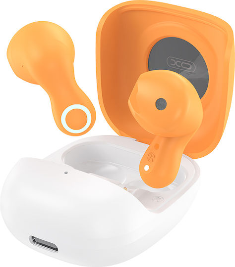 XO G28 Earbud Bluetooth хендсфри Слушалки с Кутийка за Зареждане Оранжев