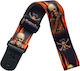 Sx Gsp2fs Fire Skull Guitar Strap