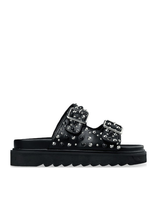 Γυναικεία Σανδάλια Flatforms Μαύρα