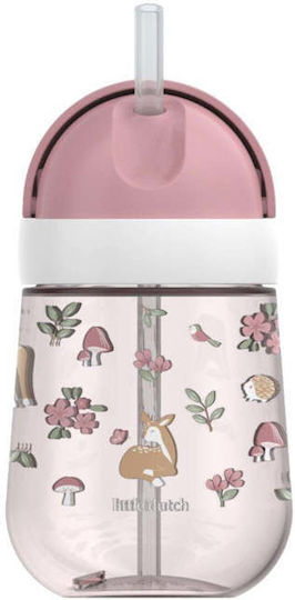 Little Dutch Παιδικό Ποτηράκι Mio Fairy Garden από Πλαστικό Ροζ 300ml