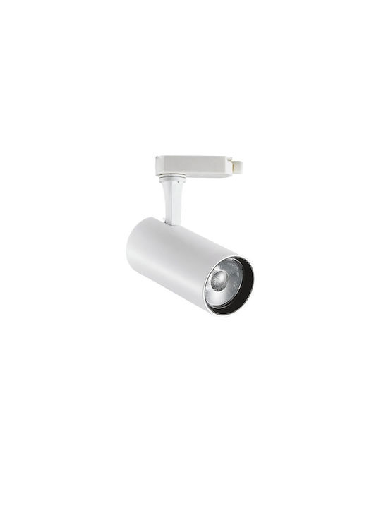 Ideal Lux Single LED Warm White Spot in White Color