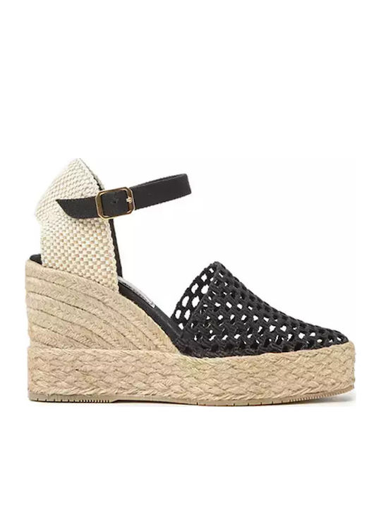Women's Platform Espadrilles Black