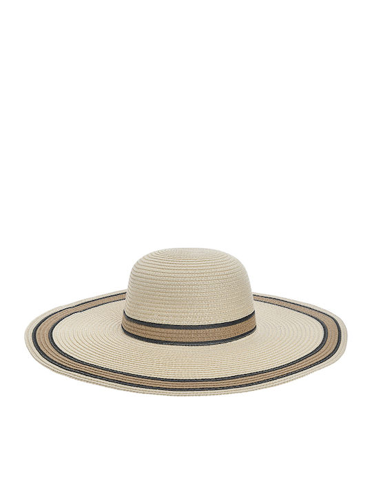 Ble Resort Collection Γυναικείο Ψάθινο Καπέλο Εκρού