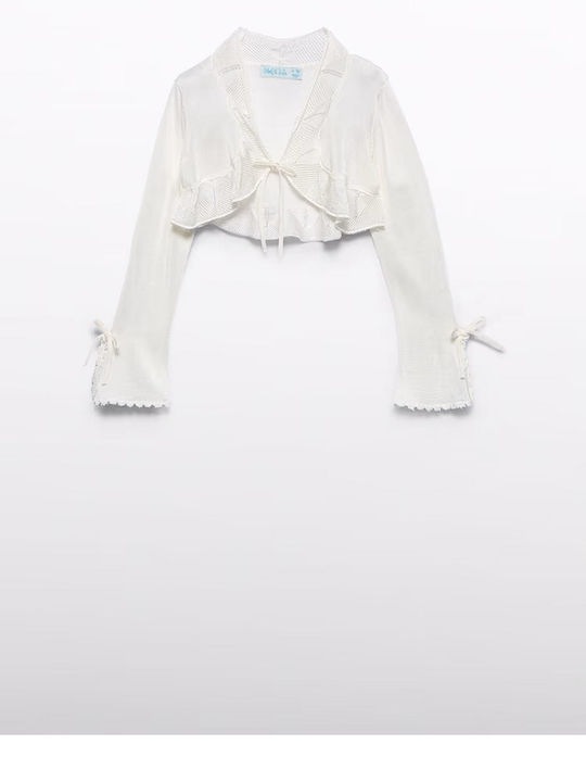 Kids Bolero Knitted Cream
