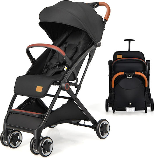 Costway Baby Stroller Suitable for Newborn Black 7kg