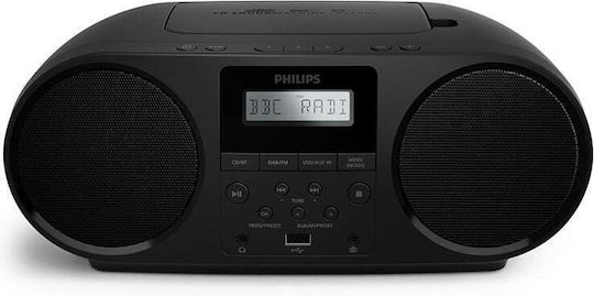 Philips Allinone Tragbares Audiosystem mit Radio Schwarz