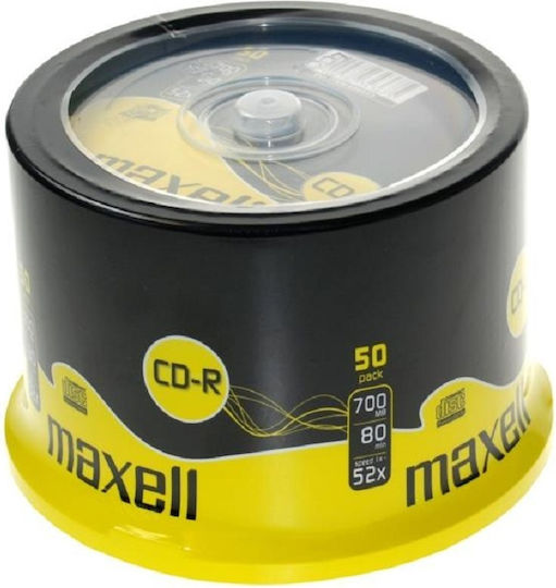 Maxell Inscripționabile CD-R 52x 700MB Cutie pentru prăjituri 50buc