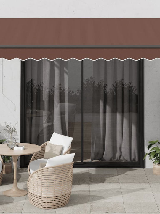 vidaXL Τέντα Βεράντας Καφέ 3.5x2.5m