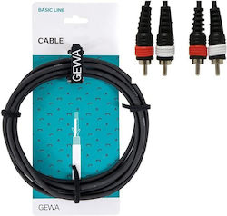 Gewa 190.200 Studio- und Musikinstrumentenkabel 6,3mm Stecker - 6,3mm Stecker 6m Gewa 190.200 Studio- und Musikinstrumentenkabel 6,3mm Stecker - 6,3mm Stecker 6m