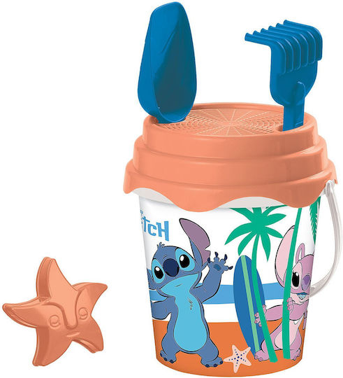 Stitch Accessories Bucket Set 5 Pcs Ø17cm Mondo 28757