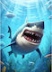 Haepxyby 5d Diamond Painting Kit Diy 30x40 Cm Shark