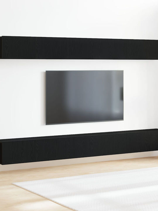 Wohnzimmer TV-Einheit Black Wood L100xB30xH30cm