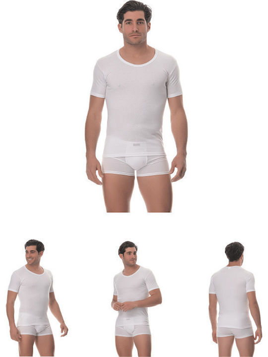 Lido Underwear Ανδρική Φανέλα Κοντομάνικη Λευκό