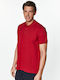 Polo Short Sleeve Blouse Red