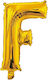 Luftballon Folie Buchstabe F Gold 40cm