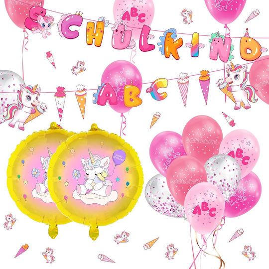 Композиция с 30 Балони Розов Decorations 60бр