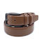 Men's Belt Leather Tabac Brown