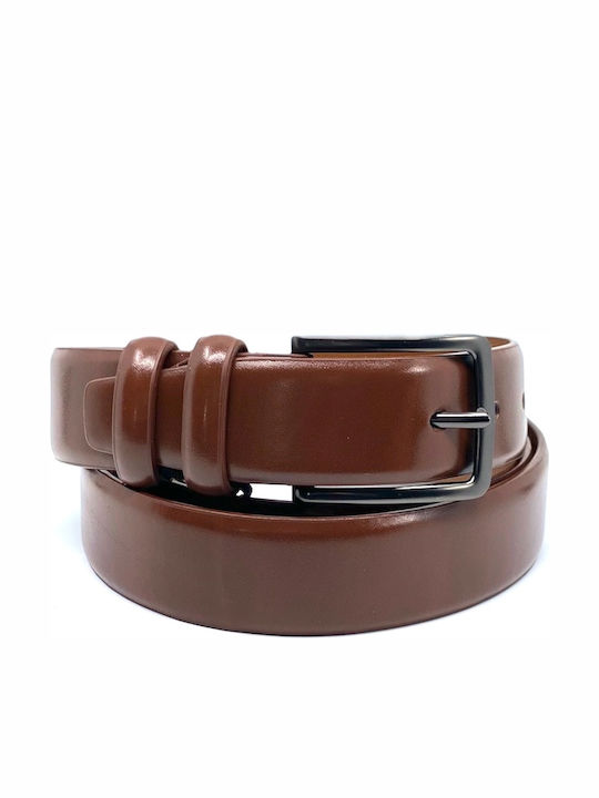 Legend Accessories Ανδρική Ζώνη Δερμάτινη Καφέ