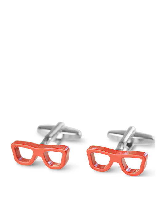 GW Glasses Cufflinks in Red Color