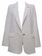 Attentif Lang Damen Krepp Mittellang Blazer White