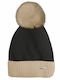 Pom Pom Beanie Γυναικείος Σκούφος Πλεκτός σε Μαύρο χρώμα
