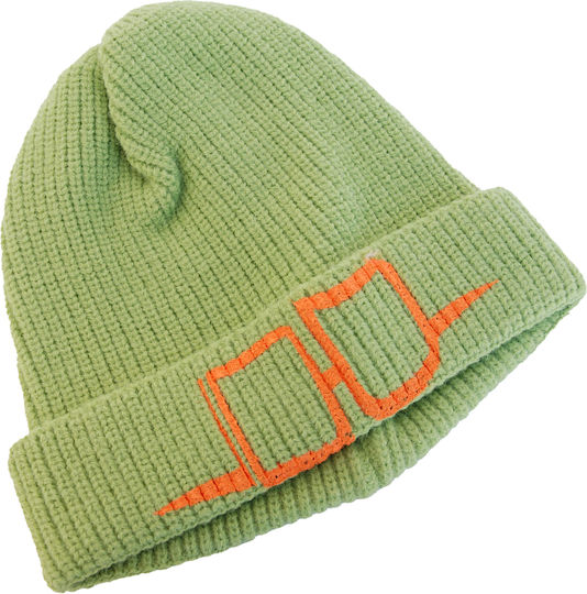 Beanie Beanie with Rib Knit in Green color