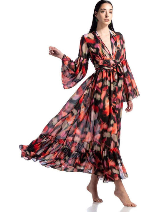 Fashioncore Flowers Feminin Kimono de Plajă Gri