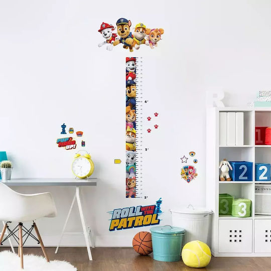 RoomMates Decor Kids Growth Height Chart Wall Sticker Paw Patrol Movie Multicolour