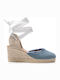 Hamptons Damenplattformen in Stil Espadrilles Mehrfarbige