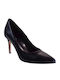 Leder Pumps Schwarz