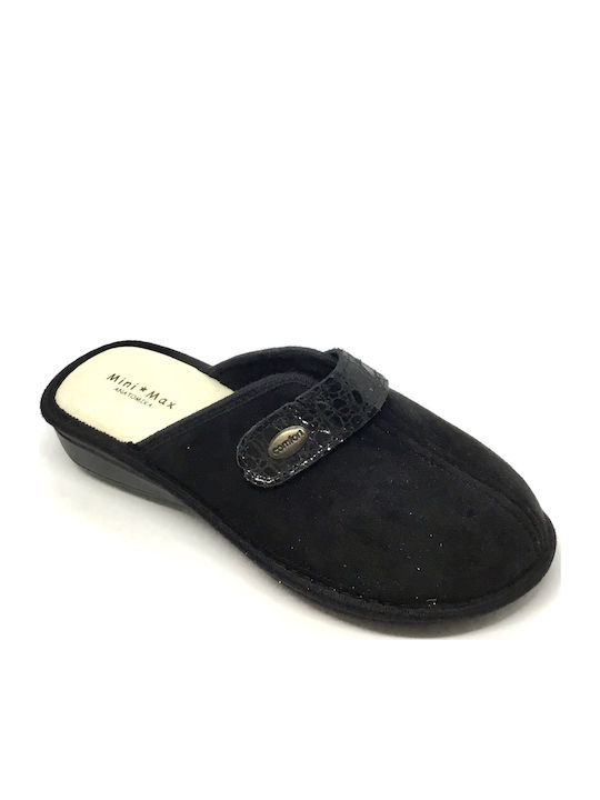 Anatomice Din Piele Papuci de Damă Negre