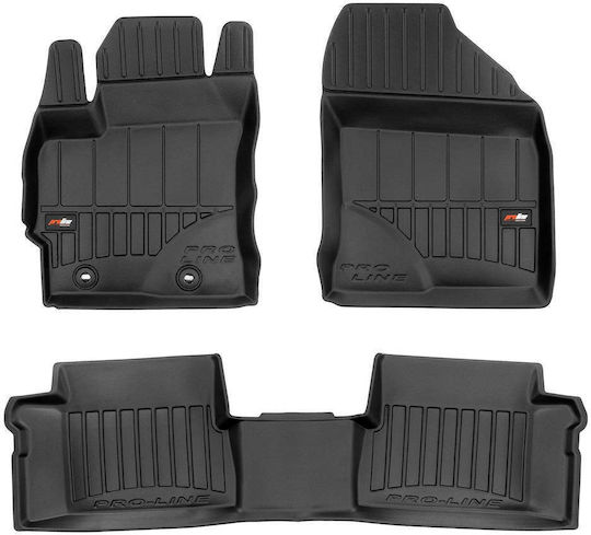 Frogum Set of Front and Rear Mats 4pcs for Toyota Auris 2013-2018 Black