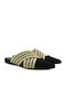 Flache Sandalen für Damen in Schwarz Farbe