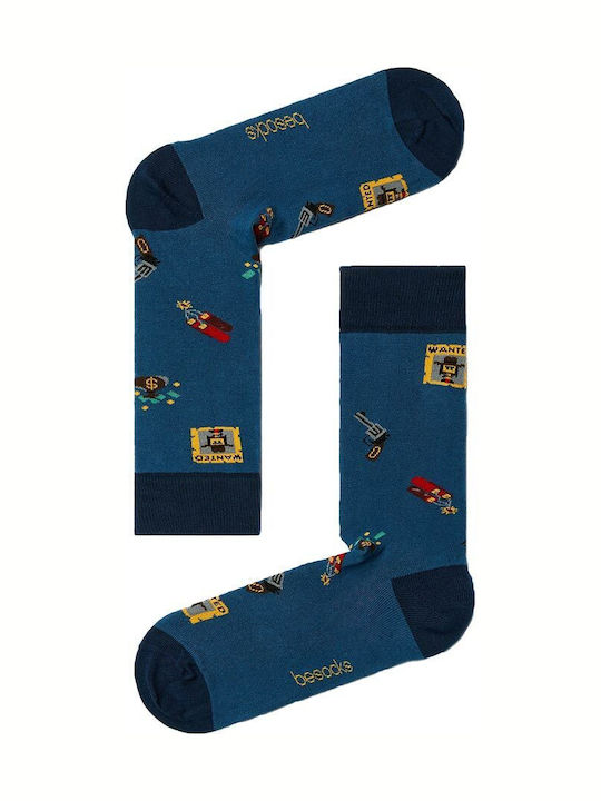 Besocks Besheriff Organic Cotton Socks Blue 52421us000031-bl