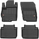 Frogum Set of Front and Rear Mats 4pcs for Mitsubishi Eclipse Cross 2017 Black
