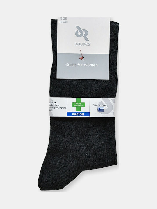 Douros Socks Douros Damen Einfarbige Socken Gra...