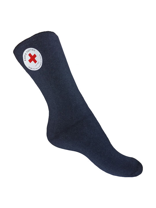 K Socks Men's Solid Color Socks Blue