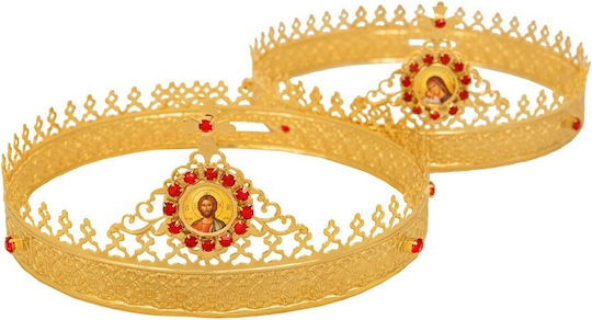 Vergoldet Hochzeitskronen Byzantinische Orthodoxe
