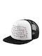 Stranger Things Abc Adult Hat Soft Trucker Mesh Black White Polyester Adult Unisex One Size