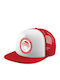 Olympiacos Adult Soft Trucker Mesh Cap Red White Polyester Unisex One Size