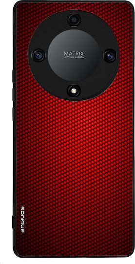 Калъф Sonique Carbon Series за Honor Magic5 Lite 5G Червен