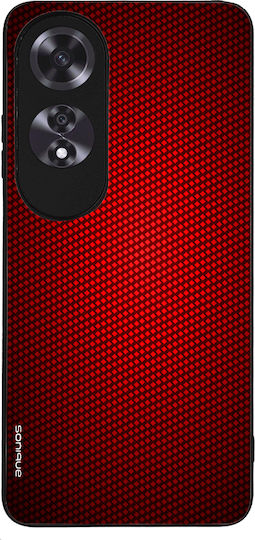 Θήκη Sonique Carbon Series Oppo A60 Κόκκινο