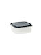 Viomes Microwave Plastic Lunch Box Transparent 17x17cm